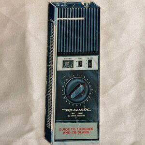 Vintage Realistic Radio Shack CB Radio Guide to 10-Codes & CB Slang slider card